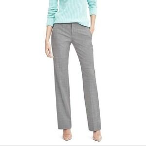 Banana Republic Logan Crop Dress Pants Women's Size 2 Gray Stretch Straight Leg